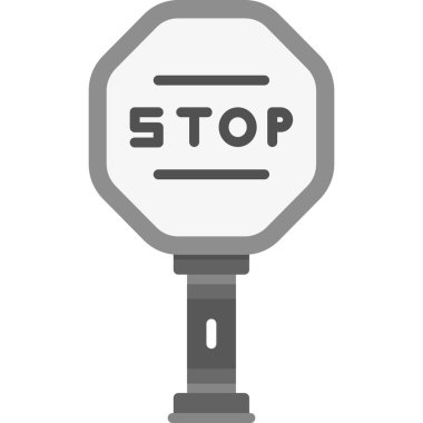 Trafik ışığı dur vektör simgesi