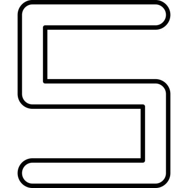 Yöne doğru vektör simgesi. Tarzıdır kontur simgesini sembolü, siyah renk, beyaz arka plan.