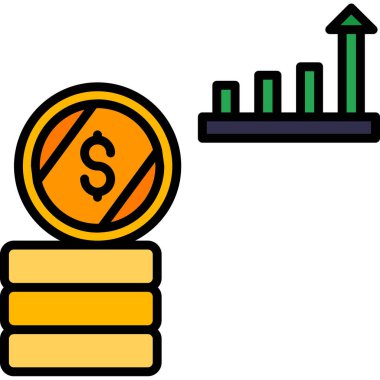 para büyüme grafiği simgesi - özet biçimi