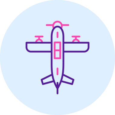 Uçak. Web simgesi basit illüstrasyon