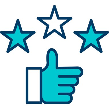 derecelendirme simgesi vektör illüstrasyonu