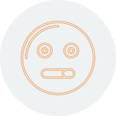 Bir yüz simgesinin vektör illüstrasyonu