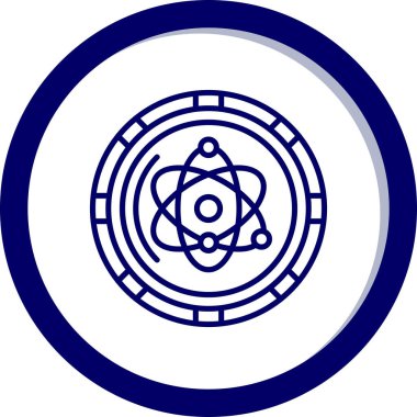 Nükleer ikon vektör çizimi