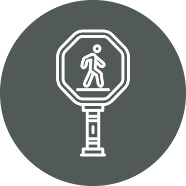 Yol işaretinin vektör illüstrasyonu