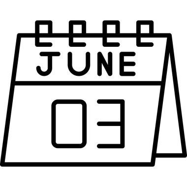 Takvim simgesi vektör illüstrasyonu