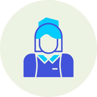 kadın avatar vektör simgesi