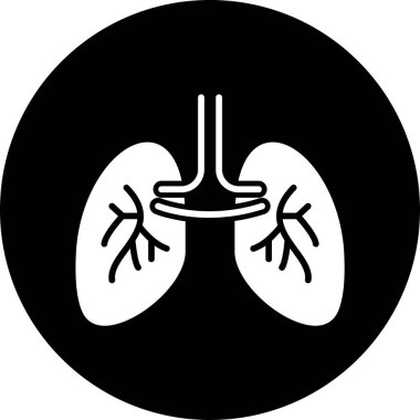 Ciğerler vektör düz simge