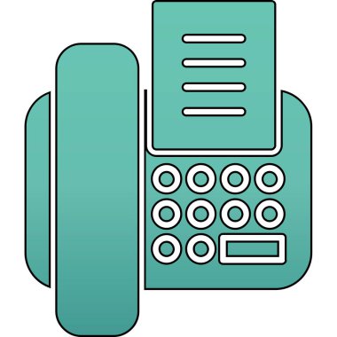 Telefon simgesini, anahat stili