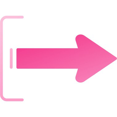 Vektör simgesi açmak aşağı. Tarzıdır düz simgesi simgesi, pembe renkli, beyaz arka plan.