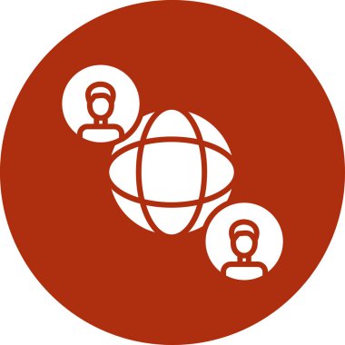 sosyal ağ simge vektör çizim