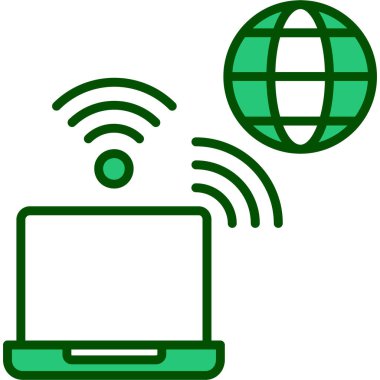 Kolayca düzenleyebilen ya da düzenleyebilen Genel İnternet Vektör Simgesi