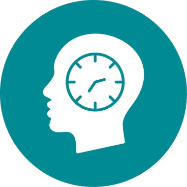 Saat simgesi vektör illüstrasyonu