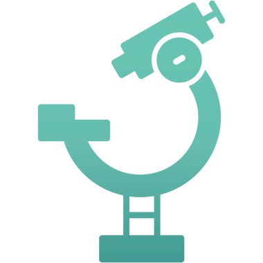 Mikroskop simgesi vektör çizimi