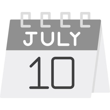 Takvim simgesi tasarımı, vektör illüstrasyonu