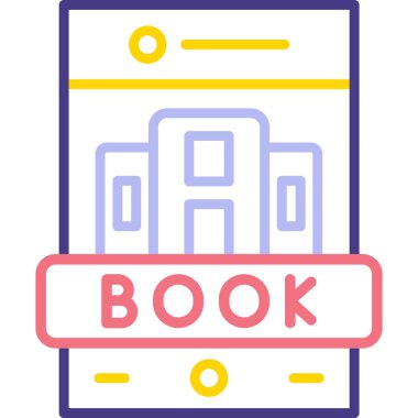 Kitap. Web simgesi basit illüstrasyon