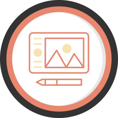 İnternet konseptinin web simgesi, vektör illüstrasyonu