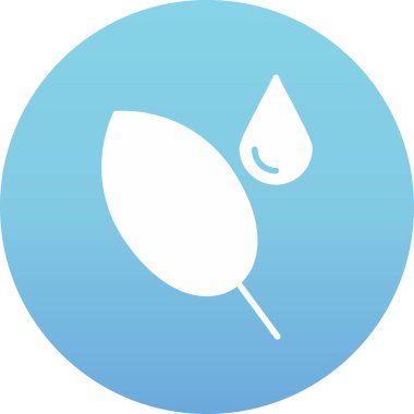 Yaprak simgesi, vektör illüstrasyonu