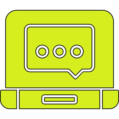 Bilgisayar monitörü simgesi. dizin bilgisayar ekranı vektör rengi düz izole