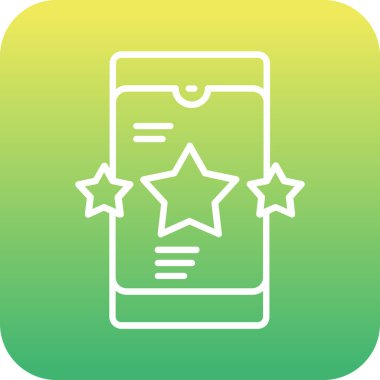 Yıldız vektör çizgisi simgesine sahip eşsiz bir yıldız