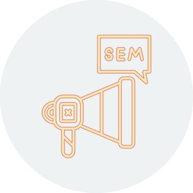 seo modern simgesinin vektör illüstrasyonu