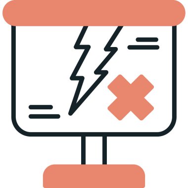 Hata. Web simgesi basit illüstrasyon