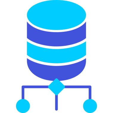 veritabanı. Web simgesi basit illüstrasyon