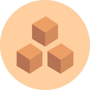 kutu paket simgesi ana hat biçiminde