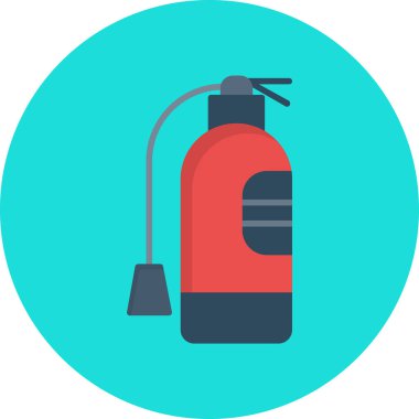 yangın söndürücü vektör düz tasarım simgesi