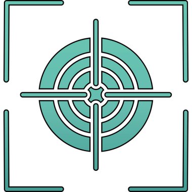 hedef simge, vektör illüstrasyonu