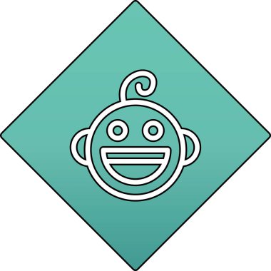 yabancı yüz vektör simgesi