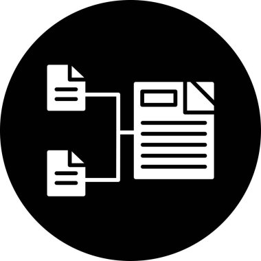 Belge. Web simgesi basit illüstrasyon