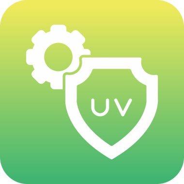 Benzersiz koruma kalkanı vektör simgesi