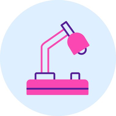 Mikroskop. Web simgesi basit illüstrasyon