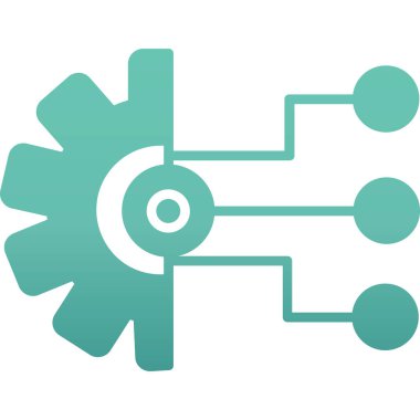 Teçhizat Web simgesi basit illüstrasyon