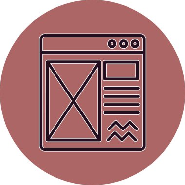 websitesi web geliştirme simgesi vektör illüstrasyonu