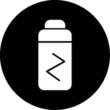 Bir süt şişesinin vektör illüstrasyonu