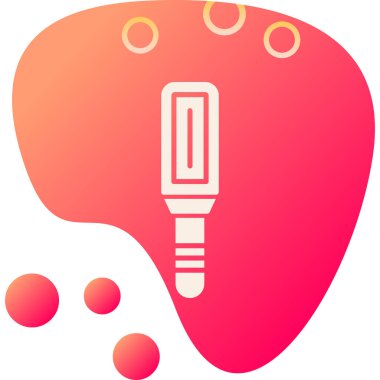 Bir ampul simgesinin vektör illüstrasyonu