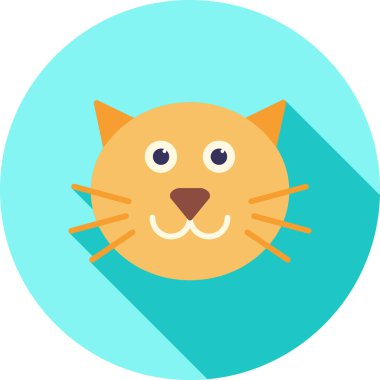 Kedi yüzünün vektör illüstrasyonu