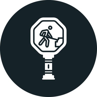 yol trafik sinyali simgesi, basit tasarım