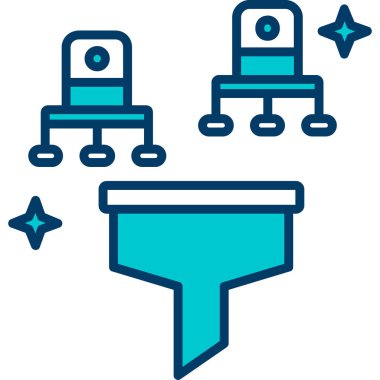 seo modern simgesinin vektör illüstrasyonu