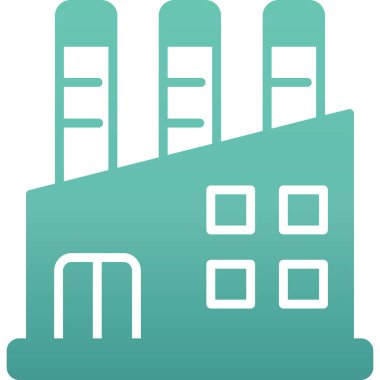 Bina. Web simgesi basit illüstrasyon