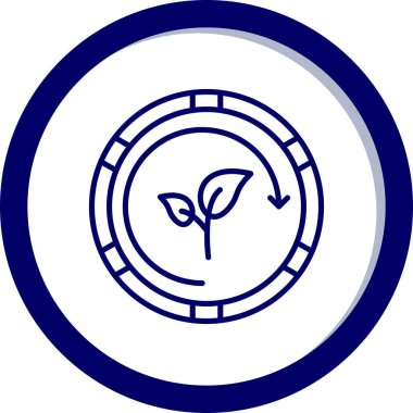 Modern bitki simgesinin vektör illüstrasyonu