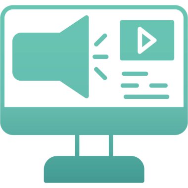 Seo modern simgesinin vektör illüstrasyonu, bilgisayar simgesi