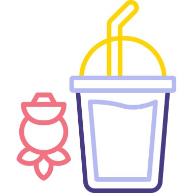 dondurma ikonu vektör illüstrasyonu