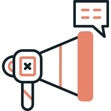 reklam tanıtım tanıtım simgesi ana hatlarıyla