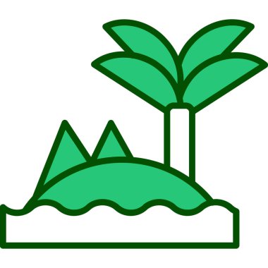 Doğa bitki sonu vektör illüstrasyon