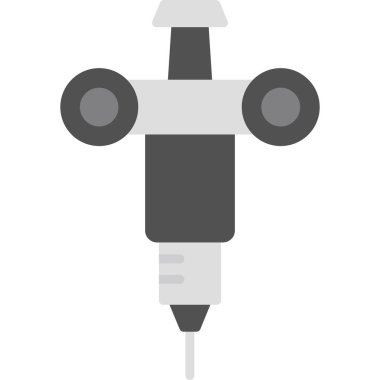 Basit dizaynda şırınga simgesi