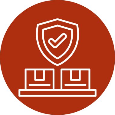 Vektör kalkanı ağ simgesi