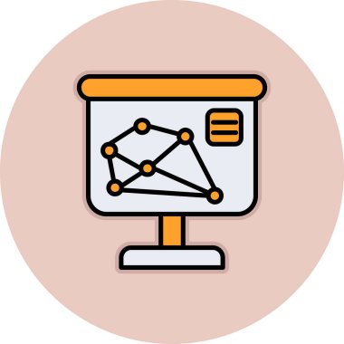 Veri Analizi Modern simge vektör çizimi