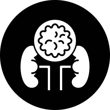 Bir ağaç simgesinin vektör illüstrasyonu